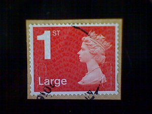 Great Britain, Scott #MH428, 2013 used on paper, Machin: 1st Large, bright red