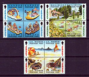 Jersey 617a, 621a, 625a MNH Non-Value Indicator Stamps Nature ZAYIX 0524S0056M