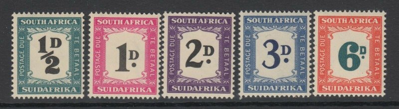 South Africa, Scott J34-J38 (SG D34-D38), MNH