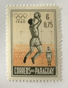 Paraguay 1960 Scott 558 MNH - 75c, Olympic games Rome Italy, Goalkeeper