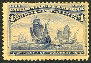 U.S. #233 MINT NG THIN