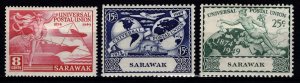 Sarawak 1949 75th Anniv. of U.P.U., Part Set to 25c [Unused]