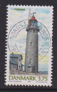Denmark  #1055  used  1996  lighthouses 3.75k