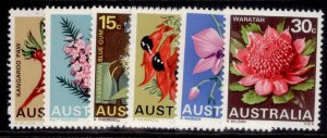 AUSTRALIA QEII SG420-425, 1968 state floral emblems set, NH MINT.