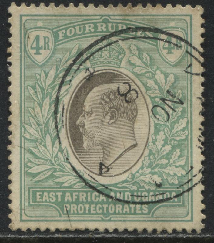 East Africa & Uganda Protectorates KEVII 1904 4 rupees used