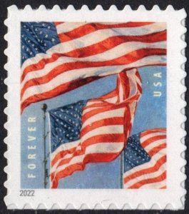 NEW ISSUE: (Forever) U.S. Flags Sheet Single: BCA (2022) SA