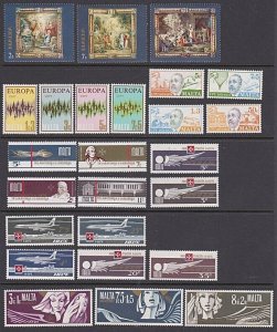 MALTA 1970s - selection of commem sets MNH..................................W431