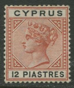 Cyprus - Scott 35 - QV - Definitives -1894 - MNG - Single 12pi Stamp