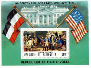 Upper Volta 1976 Sc 367a American Bicentennial Souvenir Sheet MNH Perf M/S