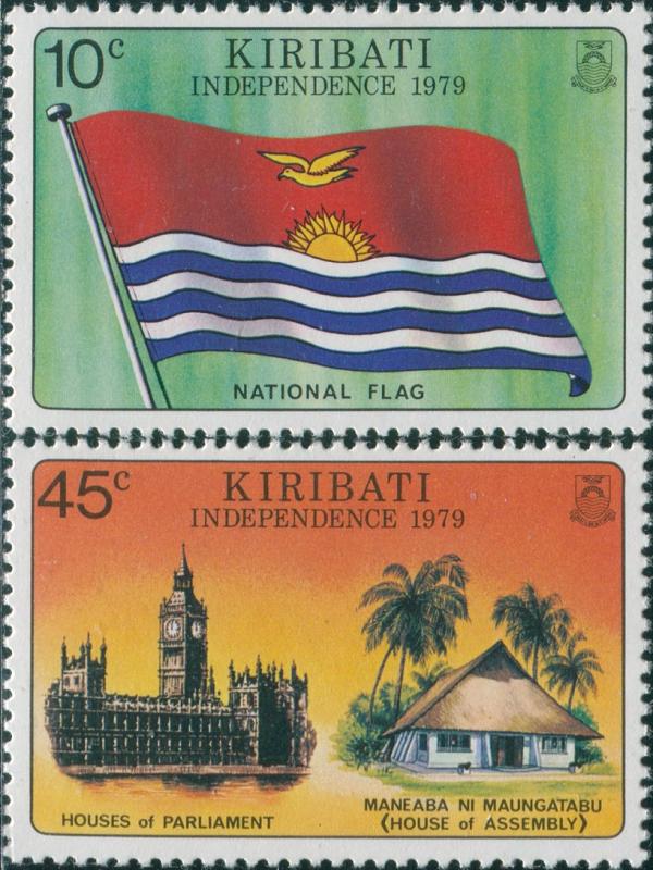 Kiribati 1979 SG84-85 Independence set MLH