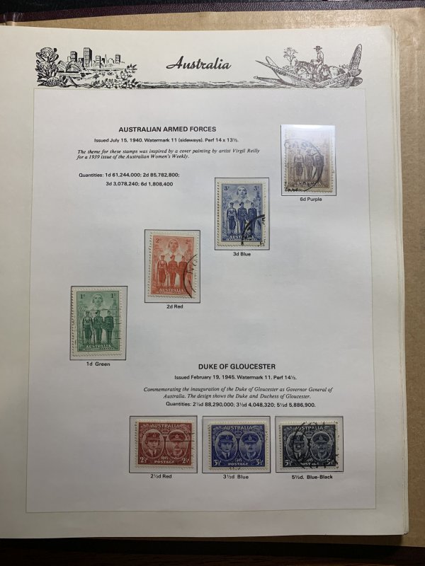 STAMP STATION PERTH Australia #Collection 1928 to Christmas1974 -Used- Unchecked