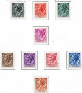 1953 Italy Full Set -Scott 626-633 - Clean Undisturbed OG! - Cat= $100