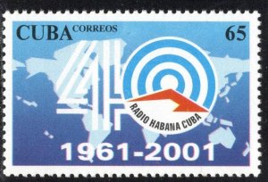 CUBA Sc# 4143  RADIO HAVANA broadcast technology 2001  MNH mint