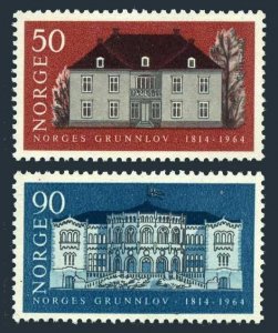 Norway 454-455,MNH.Mi 516-517. Constitution-150, 1964. Storting. Eidsvoll House.