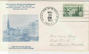 U. S. 1958 New York 12th Ann. Ex. & Banquet Philatelic Illust Stamp Cover 37614