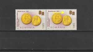 ROMANIA STAMPS 2006 GOLD COINS ERROR KING QUEEN MNH POST