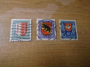 Switzerland  #  B18-20  used