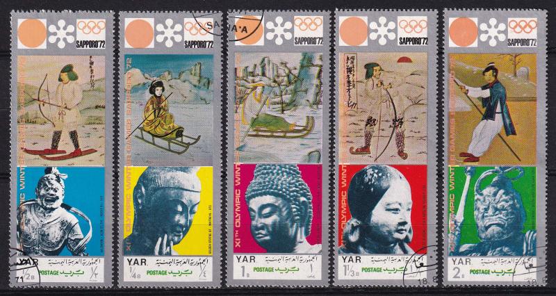 1971 - YEMEN, Winter Olimpycs 1972, Mic. 1353-1367 - Used