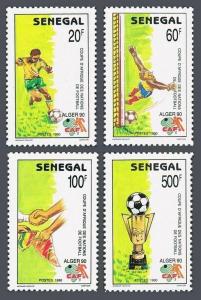 Senegal 885-888,MNH.Mi 1083-1086. African Soccer Cup Championships,Algeria.1990.