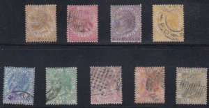 Straits Settlements - 1867-72 - SC 10-18 - Used - Complete set