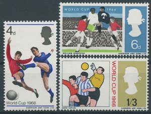GB 1966 MNH Soccer Stamps World Cup Football Sports 3v Set