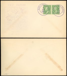 4/4/33 USS AKRON CRASHES AT SEA, E L MUELLER Cachet, USS J FRED TALBOT, 15 MADE!