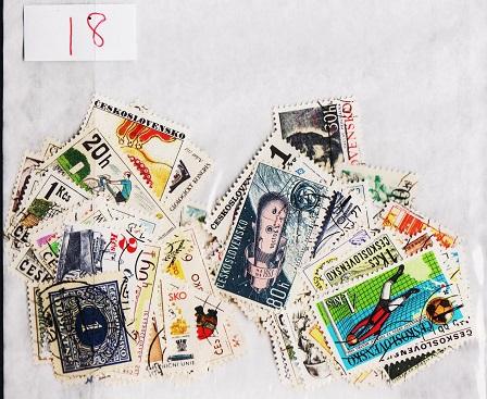 Czechoslovakia. Mixture. 100 Stamps. May be some dupliication. Used