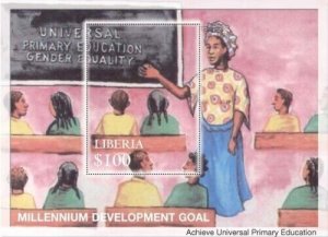 Liberia - 2006 - MILLENNIUM DEVELOPMENT GOAL - Souvenir Sheet - MNH  PERF