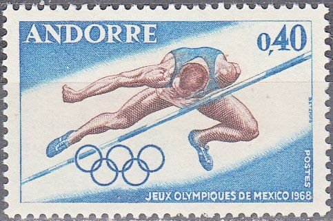 andorra--french  scott no 184 mh
