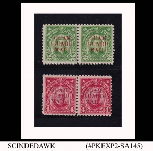 UNITED STATES PHILIPPINES - GUAM GUARD MAIL OVERPRINTED 2c & 4c 2V PAIR MINT NH