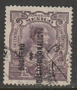 MEXICO 423, 1¢ REVOLUT OVPT GOBIERNO $ CONSTITUC...USED. F-VF. (1303)