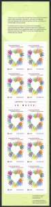 Canada #B19a P + 10¢ Community Foundation. Booklet of 10 stamps. MNH