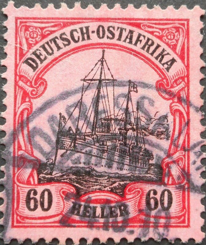 German East Africa 1905 Sixty Heller with DAR ES SALAAM postmark Michel 37