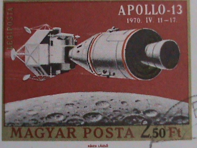 HUNGARY-1970 APOLLO-13- RETURN TO THE EARTH-CTO-S/S VF- WE SHIP TO WORLD WIDE