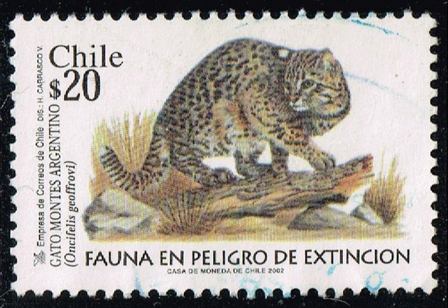 Chile #1395 Geoffroy's Cat; Used (5Stars)