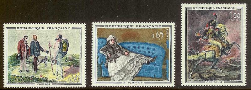 FRANCE Sc#1049-1051 Mint Never Hinged Set