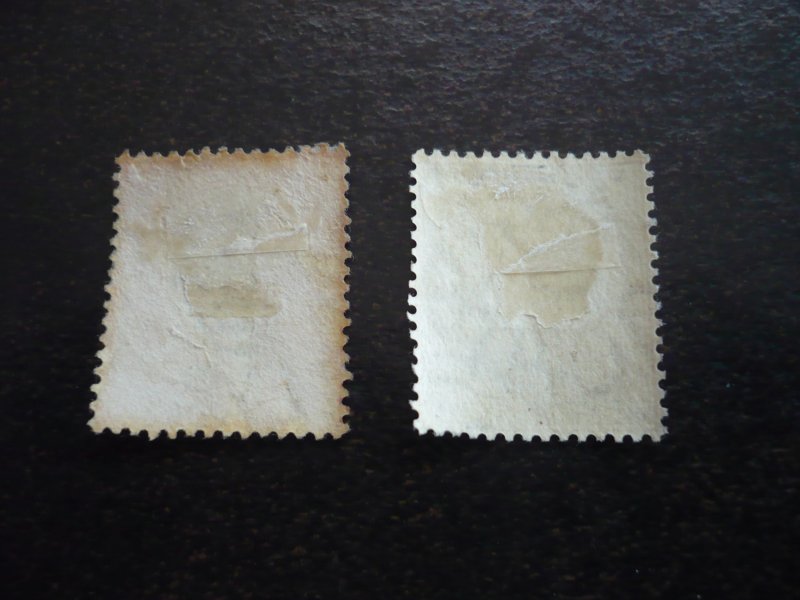 Stamps - Montserrat - Scott# 13,24 - Used Part Set of 2 Stamps