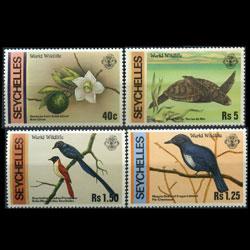 SEYCHELLES 1978 - Scott# 417-20 Flowers & Fauna Set of 4 NH