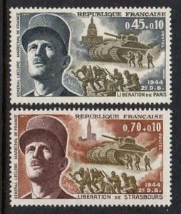 France 1969 Paris Liberation VF MNH (B432-3) 