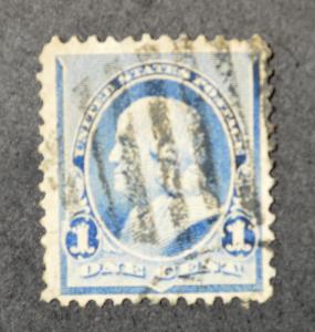 USA Scott #219,F, cancelled