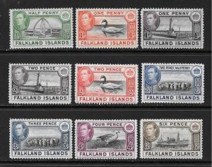 Falkland Is. Scott #84-89  Mint H  Scott CV $24.20