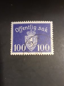 *Norway #O43                     Used
