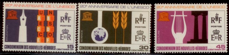 New Hebrides 1966 SC# 136-8 (FR) MLH E48
