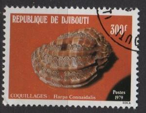 Djibouti 1979 - Scott 508 CTO - 300 Fr, Shell