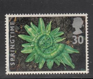 Great Britain 1995 MNH Scott #1593 30p Garlic leaves - Sculptures by Andy Gol...