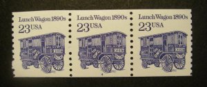 Scott 2464a, 23 cent Lunch Wagon, PNC3 #4, Shiny Gum, MNH Transportation Coil