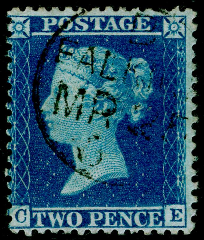 SG34, 2d blue plate 6, LC14, FINE USED, CDS. CE