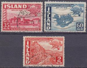 Iceland #254-6 F-VF Used CV $3.55 (28449)  