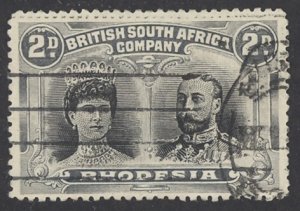 Rhodesia Sc# 103 Used 1910 2p Queen Mary & King George V