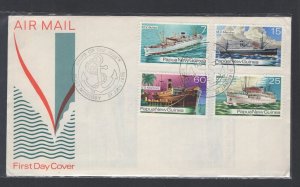 Papua New Guinea #425-28 (1976 Ships set) unaddressed cachet FDC